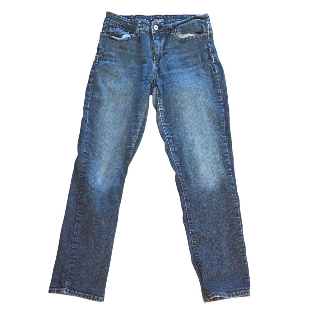Levi's Signature Women's Navy Blue Jeans - Size 8M W29 L32